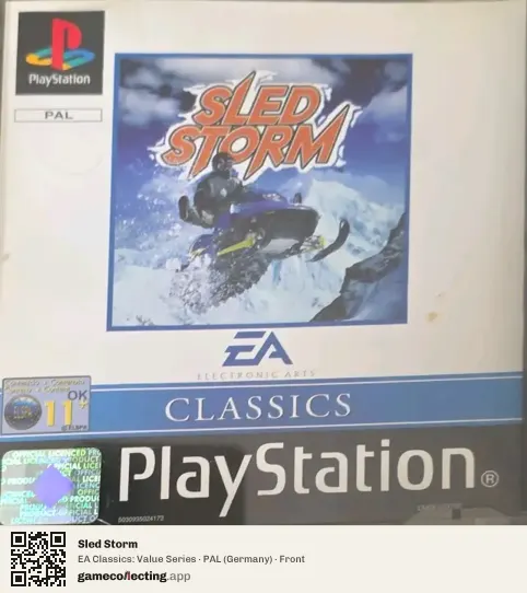 Sled Storm PlayStation, Germany box front
