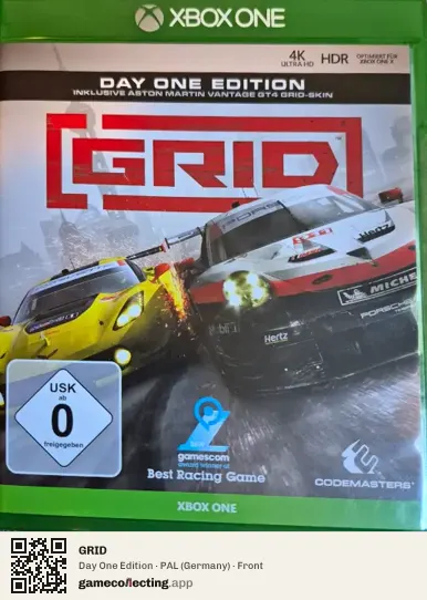 GRID Xbox One, Germany box front