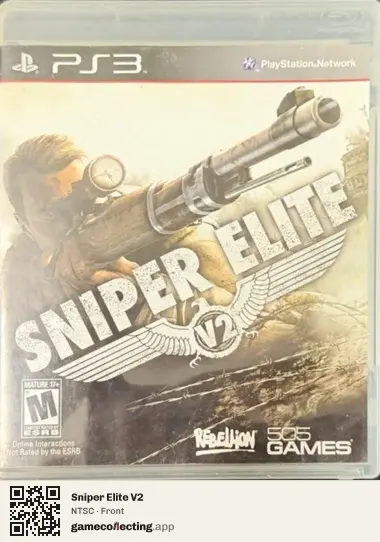 Sniper Elite V2 PlayStation 3, NTSC box front