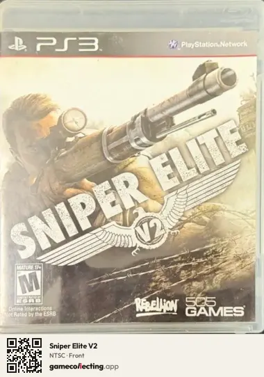 Sniper Elite V2 PlayStation 3, NTSC box front