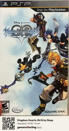 Kingdom Hearts: Birth by Sleep PlayStation Portable, NTSC box front