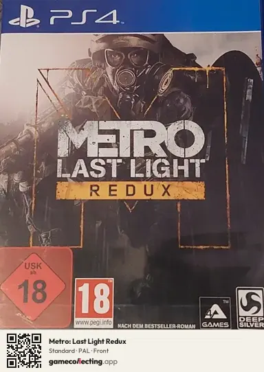 Metro: Last Light Redux PlayStation 4, PAL box front