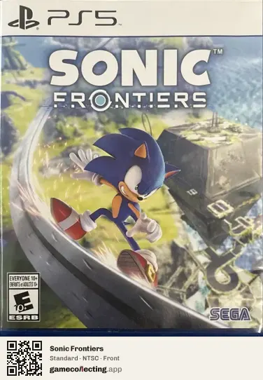 Sonic Frontiers PlayStation 5, NTSC box front
