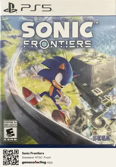 Sonic Frontiers PlayStation 5, NTSC box front