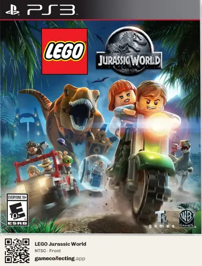 LEGO Jurassic World PlayStation 3, NTSC box front