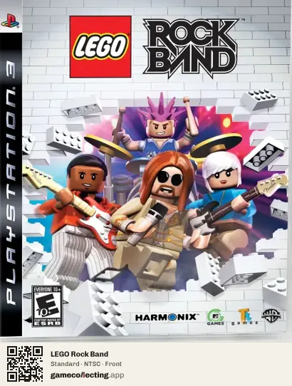 LEGO Rock Band PlayStation 3, NTSC box front