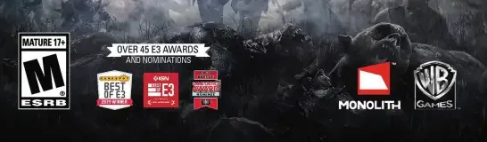 Middle-earth: Shadow of Mordor, the ESRB box on its front