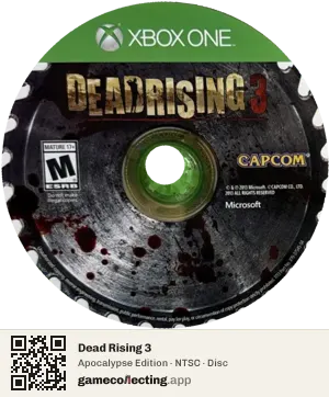 Dead Rising 3 Xbox One, NTSC disc