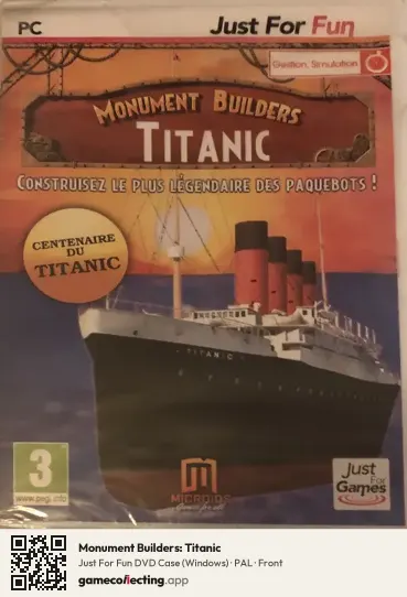 Monument Builders: Titanic Computer, PAL box front