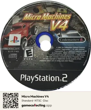 Micro Machines V4 PlayStation 2, NTSC disc