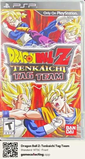 Dragon Ball Z: Tenkaichi Tag Team PlayStation Portable, NTSC box front