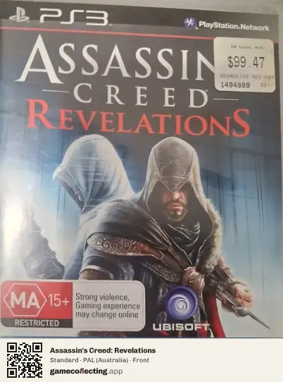 Assassin's Creed: Revelations PlayStation 3, Australia box front