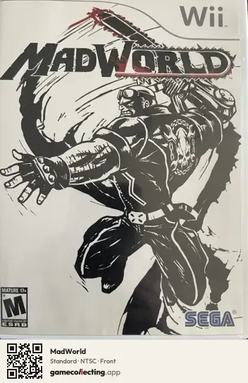 MadWorld Nintendo Wii, NTSC box front