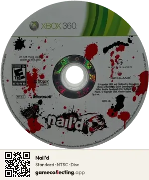 Nail'd Xbox 360, NTSC disc