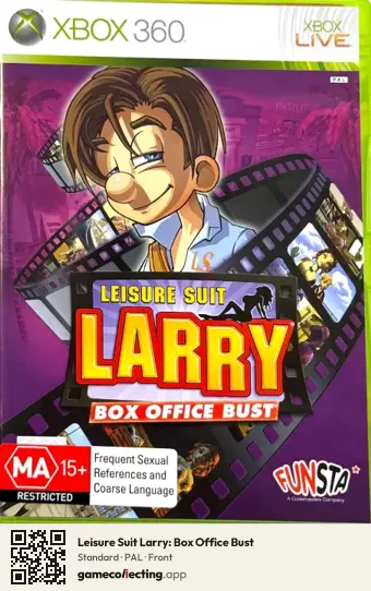 Leisure Suit Larry: Box Office Bust Xbox 360, PAL box front