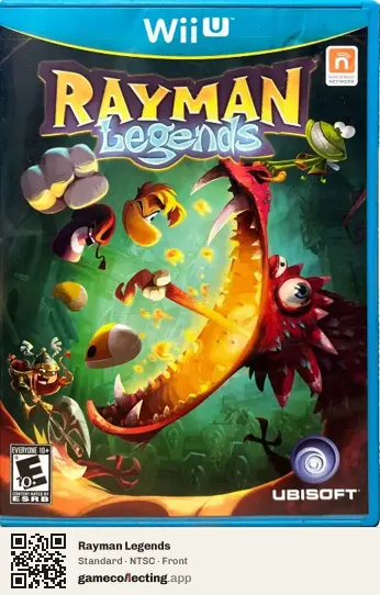 Rayman Legends Nintendo Wii U, NTSC box front
