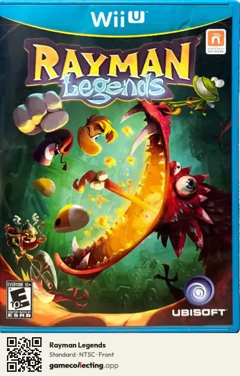 Rayman Legends Nintendo Wii U, NTSC box front