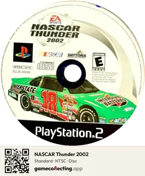 NASCAR Thunder 2002 PlayStation 2, NTSC disc