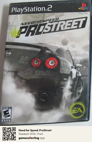 Need for Speed: ProStreet PlayStation 2, NTSC box front