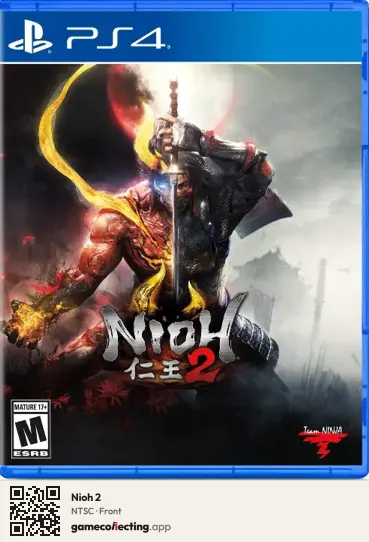 Nioh 2 PlayStation 4, NTSC box front