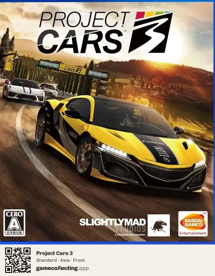 Project Cars 3 PlayStation 4, Asia box front