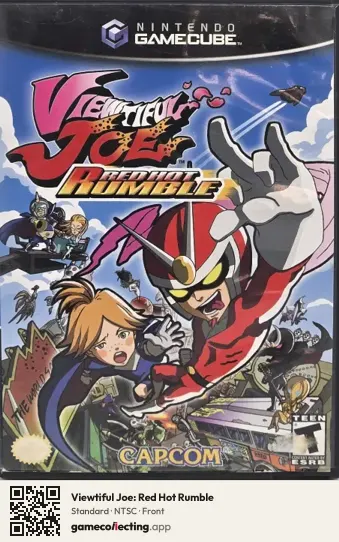 Viewtiful Joe: Red Hot Rumble Nintendo GameCube, NTSC box front