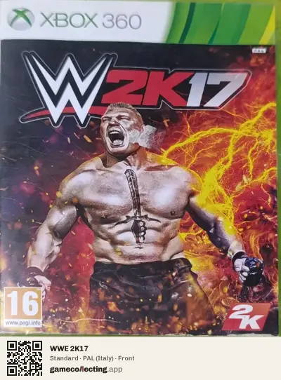 WWE 2K17 Xbox 360, Italy box front