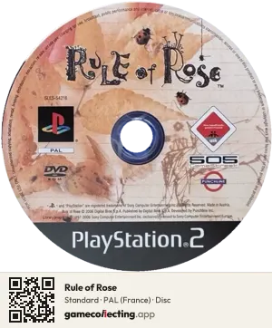 Rule of Rose PlayStation 2, PAL disc
