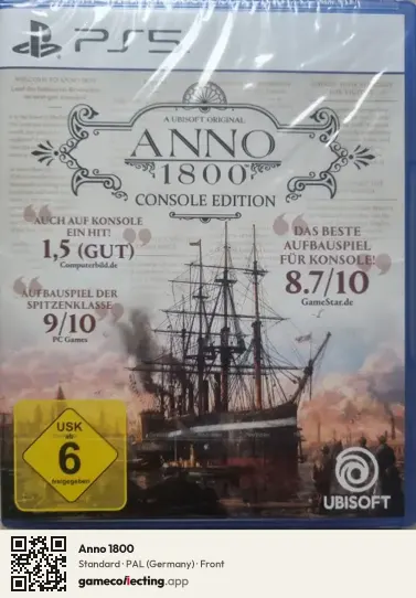 Anno 1800 PlayStation 5, Germany box front