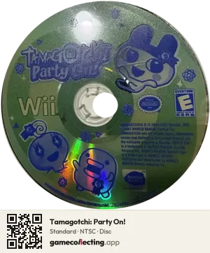 Tamagotchi: Party On! Nintendo Wii, NTSC disc