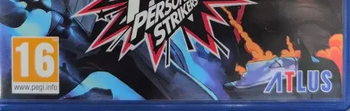 Persona 5 Strikers, the PEGI square on its front