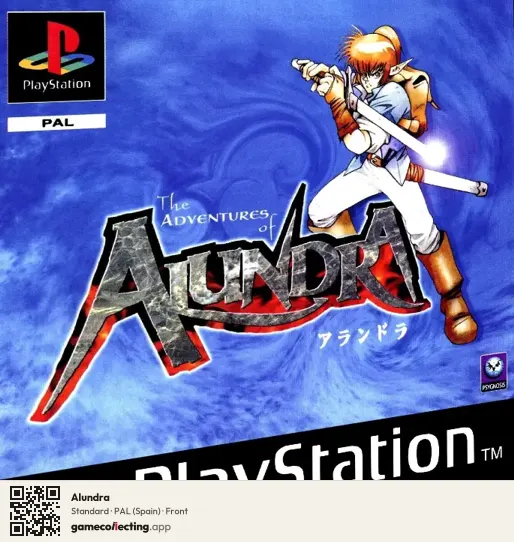Alundra PlayStation, Spain box front