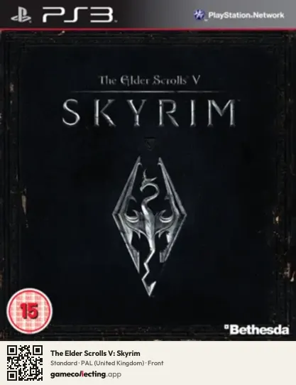 The Elder Scrolls V: Skyrim PlayStation 3, United Kingdom box front