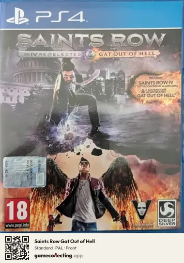 Saints Row Gat Out of Hell PlayStation 4, PAL box front