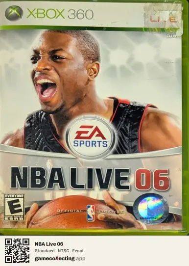 NBA Live 06 Xbox 360, NTSC box front