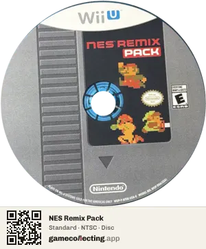 NES Remix Pack Nintendo Wii U, NTSC disc