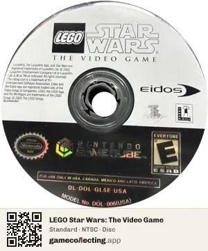 LEGO Star Wars: The Video Game Nintendo GameCube, NTSC disc