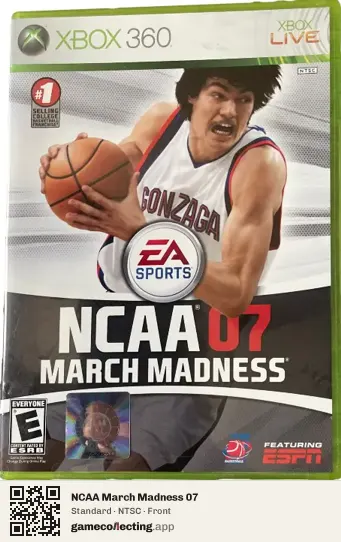 NCAA March Madness 07 Xbox 360, NTSC box front