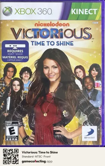 Victorious: Time to Shine Xbox 360, NTSC box front