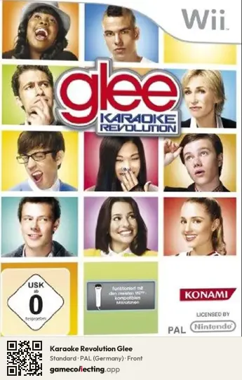 Karaoke Revolution Glee Nintendo Wii, Germany box front