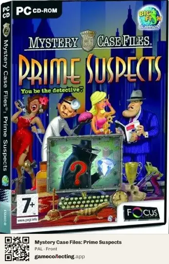 Mystery Case Files: Prime Suspects Computer, PAL box front