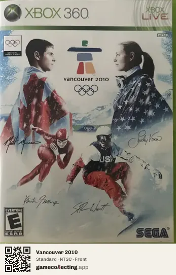 Vancouver 2010 Xbox 360, NTSC box front