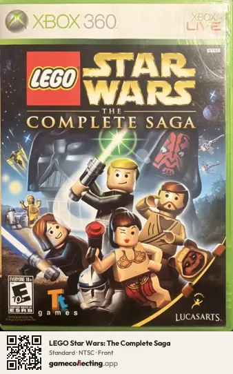 LEGO Star Wars: The Complete Saga Xbox 360, NTSC box front