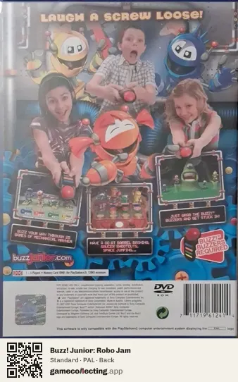 Buzz! Junior: Robo Jam PlayStation 2, PAL box back