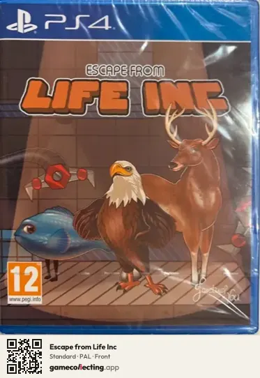 Escape from Life Inc PlayStation 4, PAL box front