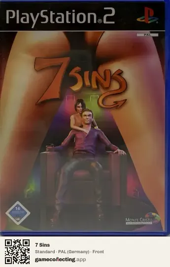 7 Sins PlayStation 2, Germany box front