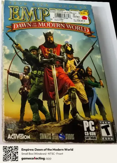 Empires: Dawn of the Modern World Computer, NTSC box front