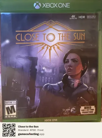 Close to the Sun Xbox One, NTSC box front