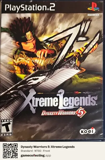 Dynasty Warriors 5: Xtreme Legends PlayStation 2, NTSC box front
