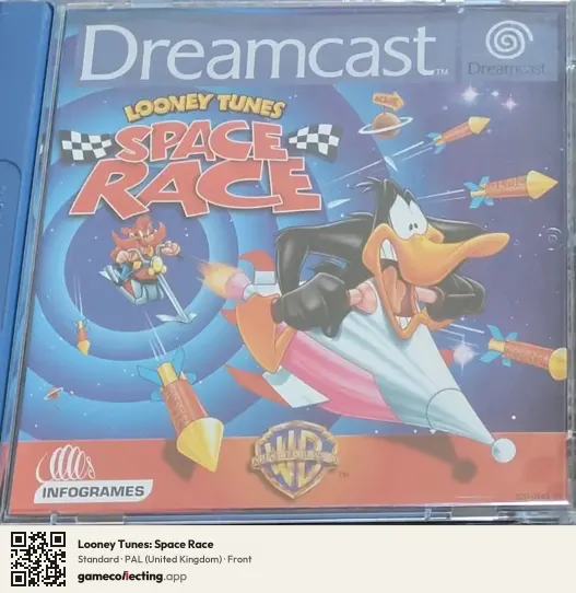 Looney Tunes: Space Race Sega Dreamcast, United Kingdom box front